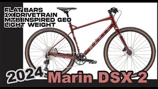 2024 Marin DSX 2 Details amp Review Flat bar gravel commuter pathway cruiser light quick stable [upl. by Gleda]