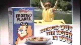 Kelloggs Frosted Flakes White Water Rapids Ad from 1988 [upl. by Alliuqet307]