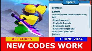 NEW UPDATE CODES UPD Weapon Fighting Simulator ROBLOX  ALL CODES  JUNE 1 2024 [upl. by Hare]