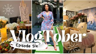 VLOGTOBER EP6 Sip and Paint Business Conference Errands run South African Youtuber Mercy Mogase [upl. by Aserahs]