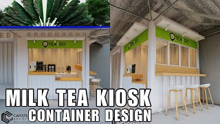 Milk Tea Kiosk Container Design [upl. by Drolyag838]