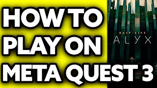 How To Play Half Life Alyx on Meta Quest 3 2024 [upl. by Jareb]