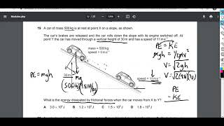 Energy Dissipated by Frictional Forces as an Object with Potential Energy Converts to Kinetic Energy [upl. by Yereffej93]