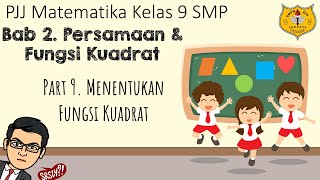 Fungsi Kuadrat Part 9  Menentukan Fungsi Kuadrat [upl. by Naloc]