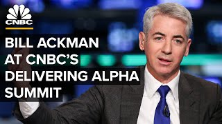 Billionaire investor Bill Ackman at CNBCs Delivering Alpha Summit — 9282023 [upl. by Aninahs]