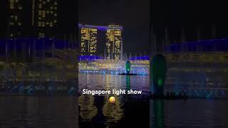 Singapore light show at Marina Bay Sands 🤩 [upl. by Tabber]