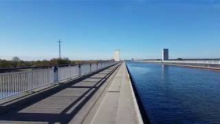 جسر ماغديبورغ المائي المُعلَّق في ألمانيا  Magdeburg suspension bridge in Germany [upl. by Dorkus]