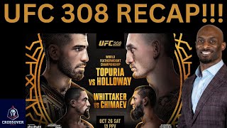 UFC 308 ILIA TOPURIA VS MAX HOLLOWAY RECAP [upl. by Novaelc]