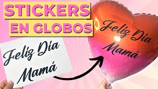 Como Poner Letras en Globos I Cómo Personalizar un Globo Metálico [upl. by Iddo]