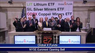 27 August 2010 Global X Funds Opening Bell [upl. by Ap]