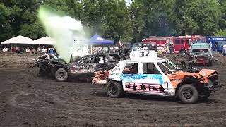 New Salem Demolition Derby Hardest Hits Compilation 2023 [upl. by Christoforo]