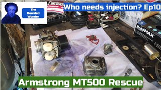 Classic Dellorto carburettor rebuild  PHF34 GS Stretch Armstrong the MT500  Episode 10 [upl. by Lusty]