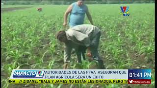 Autoridades de las ffaa aseguran que plan agrícola será un éxito [upl. by Ramsay906]