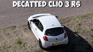 Clio 3 RS 200  On board sound clip  Decat Manifold  Scorpion Non Res catback [upl. by Willtrude]