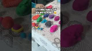 Making clay doh Planets with Astronate  Organic Clay doh [upl. by Lilac]