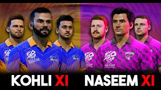 WHAT IF Kohli XI Play 5 Over League Match Againts Naseem XI  Cricket 24 [upl. by Irollam]