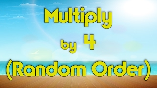 Multiply by 4 Random Order  Learn Multiplication  Multiply By Music  Jack Hartmann [upl. by Inaliak]