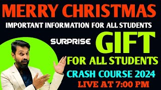 100 K SUBSCRIBERS MERRY CHRISTMAS CRASH COURSE OFFER CLASS 12 NEW BATCH MISSION 90 [upl. by Akers334]