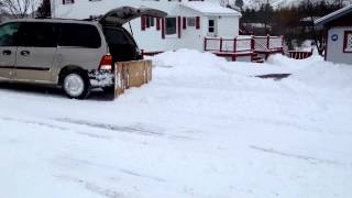 SIMPLE quotMini Van Snow Plowquot 2 Hooks up In 1 Minute [upl. by Atyekram484]