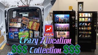 The new way of vending Collecting cash from 7 vending machine locations [upl. by Ynahirb]