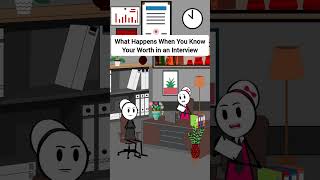 What Happens When You Know Your Worth in an Interview gplus animation corporate skits [upl. by Anujra]