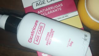 CICATRICURE AGE CARE  crema aclarante y Antiarrugas 😱 [upl. by Eihctir]