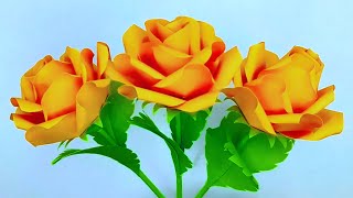 Amazing Paper Flower Making Videos  Easy Flower Making DIY [upl. by Yendahc885]