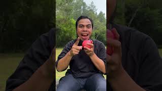 Removing Apple stickers 🍎 camping apple lifehacks outdoors [upl. by Wilfreda]