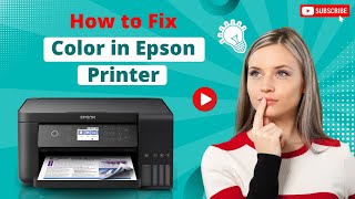 How to Fix Color in Epson Printer  Printer Tales [upl. by Kraul201]