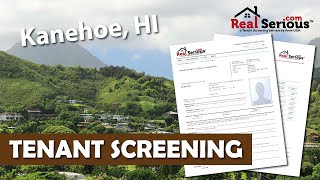 Kanehoe HI Tenant Screening Services for Landlords amp Real Estate Agents [upl. by Zampardi]