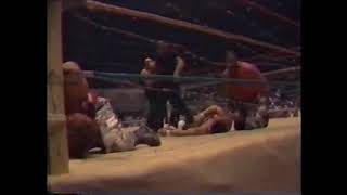 Barb Wire Fabulous Ones amp Diamond vs Sheepherders amp Boyd 1987 Memphis [upl. by Bencion]