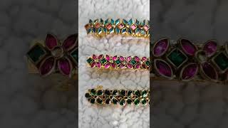 Kundan centerclip fir hair centerclips silkthreadbangles vmkhandmadecreation womenentreprenuer [upl. by Einimod]