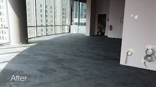 Commercial Metallic Epoxy Flooring  Oxley Tower Singapore [upl. by Weinman675]