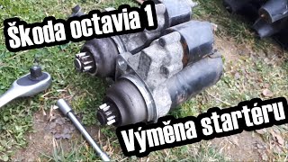 Škoda octavia 19TDI Starter motor removal ⚙️ 🔧 [upl. by Haroun]