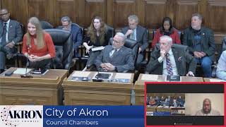 City of Akron Council Meeting  1072024 [upl. by Ohcamac535]