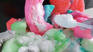 ASMR Foam Ice Buffet  Ice Eating Crunchy Frozen Foam Sponge [upl. by Arimak]