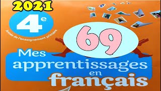 mes apprentissages en français page 69 4AEP [upl. by Zacharias420]