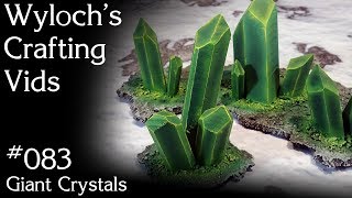 How to Make Giant Necron Crystals for Warhammer 40k [upl. by Dumah]