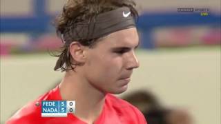 Nadal vs Federer  Abu Dhabi 31122010 Highlights [upl. by Bert364]