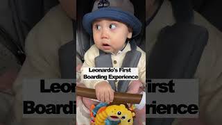 Tiny Traveler Baby Leonardos First Boarding Experience ❤️👶🏻 shorts babyadventures babyonboard [upl. by Werdna]