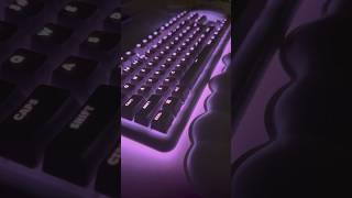 Turning on the Logitech G715 keyboard for the first time 😍😍 The Aurora collection is magical ☁️ [upl. by Ecnar]