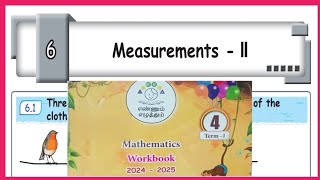 Measurements 2 4th standard Maths  WORKBOOK ANSWERS [upl. by Assyli]