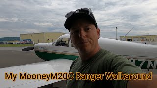 MEET THE MOONEY AIRCRAFT  N6887N  WALK AROUND  M20C RANGER [upl. by Allicerp282]