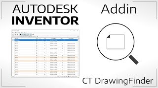 CT DrawingFinder  Autodesk® Inventor® Addin [upl. by Znerol]