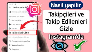 Instagram Takipçi Listesi Nasıl Gizlenir 2024 [upl. by Vally]