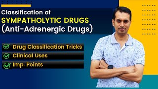 Anti Adrenergic Drugs Pharmacology Part 1  Anti Adrenergic Drugs Classification Tricks [upl. by Ekard]