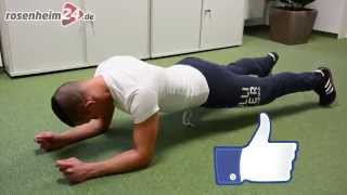 Plank Challenge Tutorial FacebookTrend Planken richtig gemacht [upl. by Nosidam]