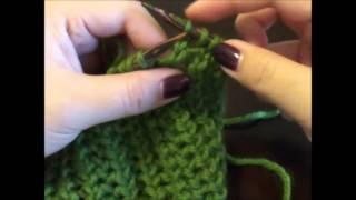 How To Knit Through The Back Loop K1 tbl K2 tbl [upl. by Thorrlow]