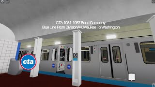 CTA 19811987 Budd Company Blue Line Ride From DivisionMulwaukee To Washington [upl. by Nioe]