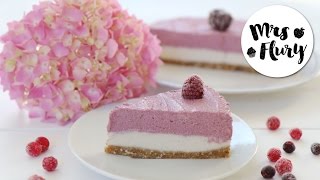 Sensationeller veganer Himbeer Cheesecake  Raw Cake [upl. by Dibru]